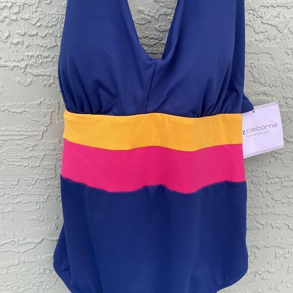 Liz Claiborne One Piece Swimsuit Sz 10 NWT - Picture 5 of 14